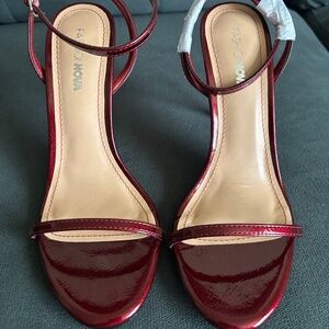 Rubi rose/dark red heels